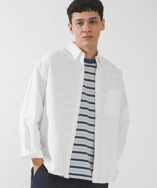 抗菌オックスボタンダウンオーバーシャツ