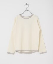 ワッフルパイピングロングスリーブTシャツ(KIDS)