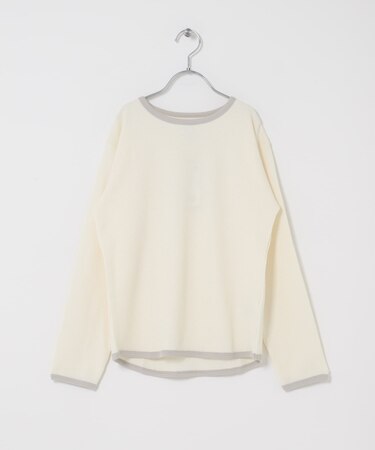 『150サイズ』ワッフルパイピングロングスリーブTシャツ(KIDS)