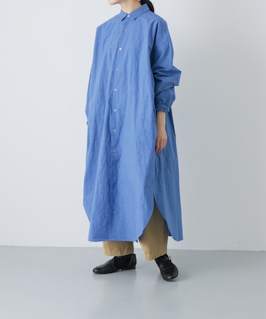 ワイドシャツワンピース