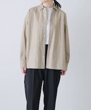 『ユニセックス』コットンレギュラーカラーボックスシャツ