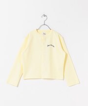 『150サイズあり』クルーネック1pt刺繍カーディガン(KIDS)