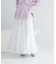 コットンボリュームマキシスカート