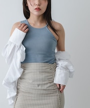 アシメネックカップツキキャミソール