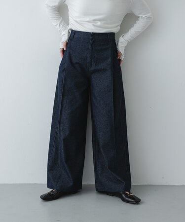 デニムライクスラックス