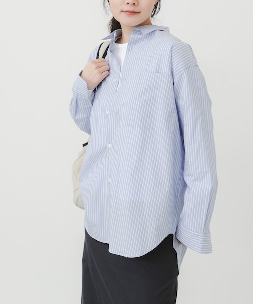 cotton crispシャツ