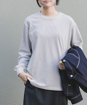 FORK&SPOON　CAVEボーダーロングスリーブTシャツ