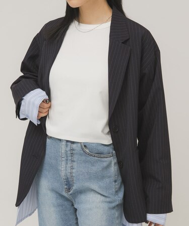 クロップドロンTEE