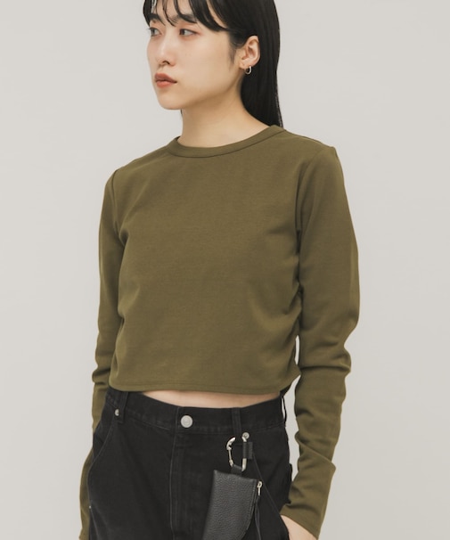 クロップドロンTEE