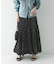 ギャザーティアードドットスカート
