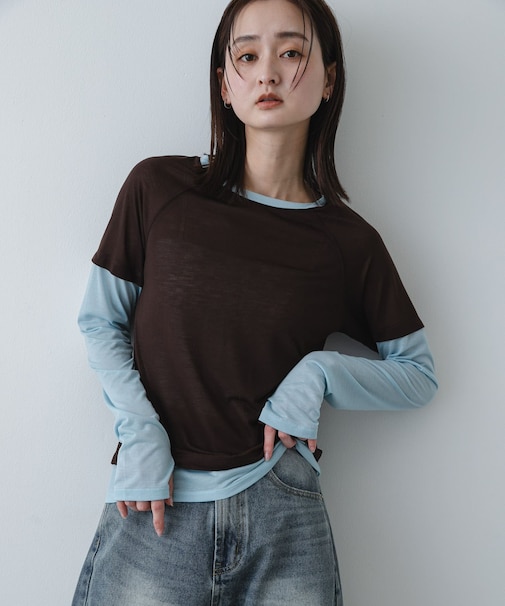 ハイショクレイヤードコンパクトトップ