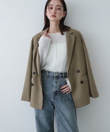 スラブシアープリーツトップ