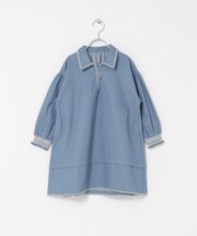 『150サイズあり』デニム刺繍ワンピース(KIDS)