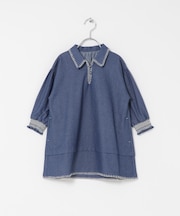 『150サイズあり』デニム刺繍ワンピース(KIDS)