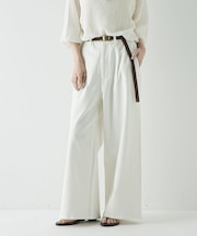 『3サイズ展開』綿麻デニムイージーパンツ