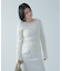 『洗濯可／防花粉』SKINProofアシメヘムボートネックセーター