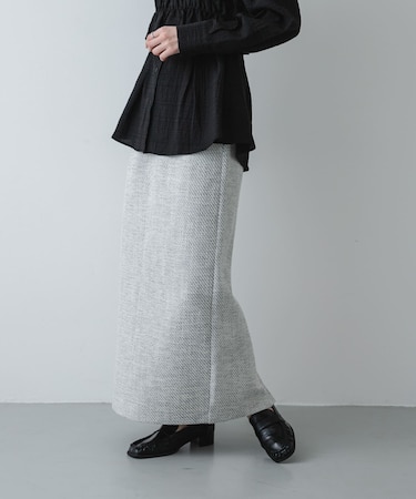 ツイードアイラインスカート