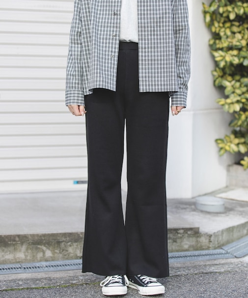 FORK&SPOON　カットフレアパンツ