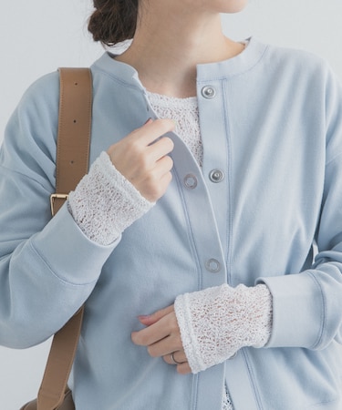 カーリーラッセルレースロングスリーブTシャツ