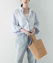 スカーフ付きワイドショートシャツ