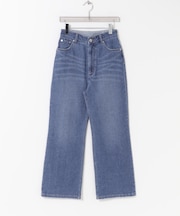 『3サイズ展開』綿麻デニムストレートパンツ