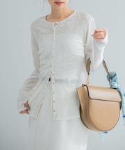 シアーベロアデザインプルオーバー