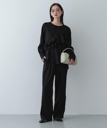 フリルトップパンツセットアップ