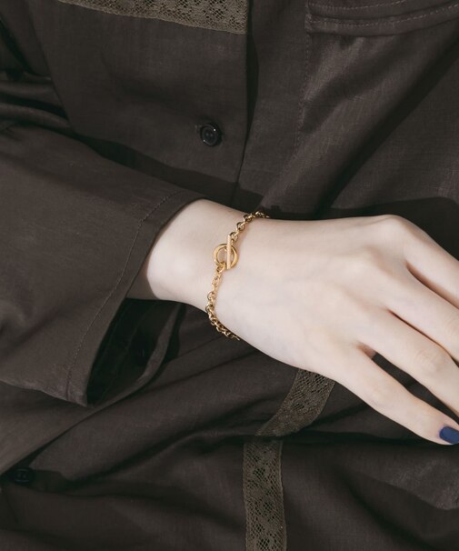 ステンレスチェーンマンテルブレスレット