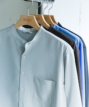 『XLサイズ／WEB限定』『吸水速乾』セオアルファバンドカラーロングスリーブシャツ