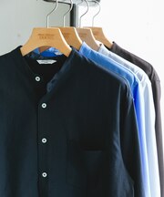 『XLサイズ／WEB限定』『吸水速乾』セオアルファバンドカラーロングスリーブシャツ