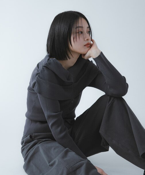 『洗濯可／防花粉』SKINProofオフショルセーター