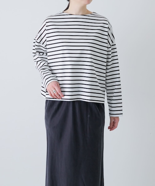 クロップドボーダーカットソー