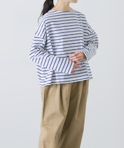 クロップドボーダーカットソー