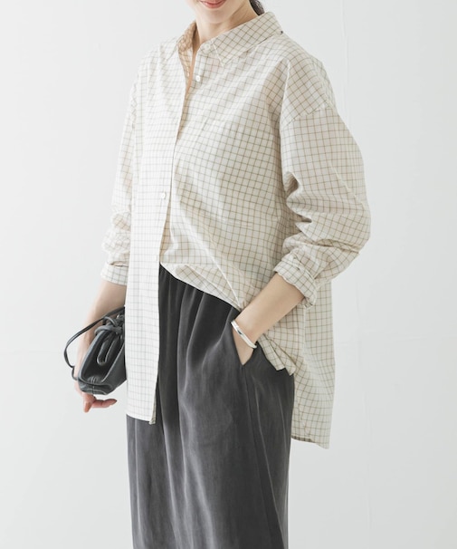 レギュラーカラーチェックシャツ