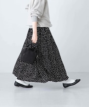 ドットギャザースカート
