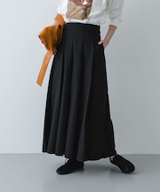 『撥水／防花粉』SKINProofフロントプリーツスカート