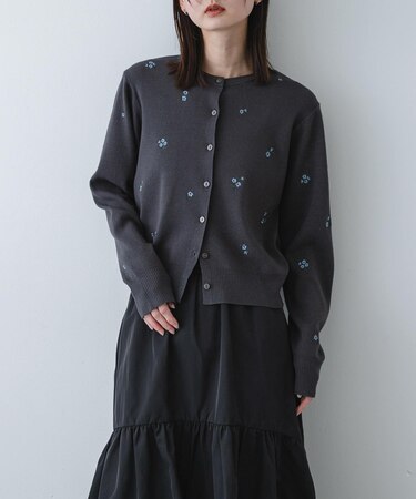 『洗濯可』コバナシシュウカーディガン