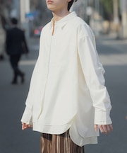 レイヤードレギュラーカラーシャツ