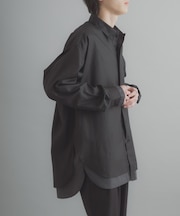 レイヤードレギュラーカラーシャツ