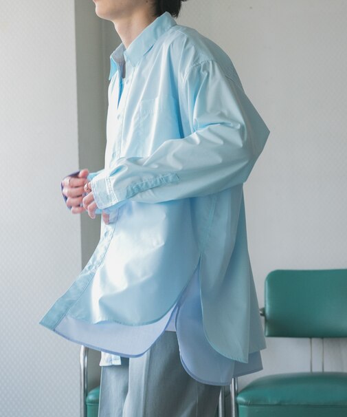 レイヤードレギュラーカラーシャツ