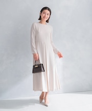 kaene　シフォン合わせロングワンピース