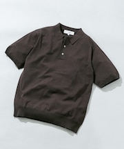 シルク混サマーニットポロシャツ