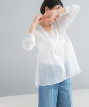 『WEB限定』ドッキングペプラムカーディガン