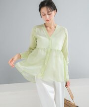 『WEB限定』ドッキングペプラムカーディガン