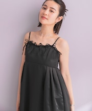 ANDRESD RIBBONS DRESS×SHEER TOPS