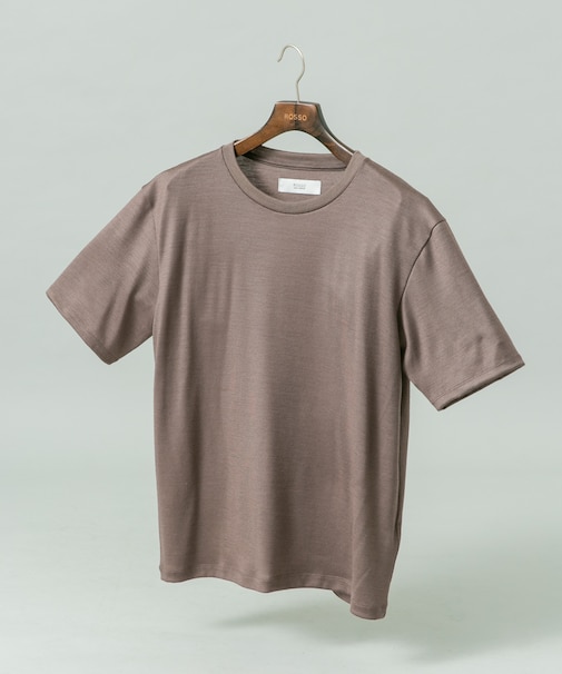 『XLサイズあり』ハイクオリティショートスリーブウールTシャツ