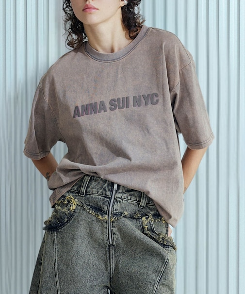 ANNA SUI NYC　ダブルジェルプリントブリーチTシャツ
