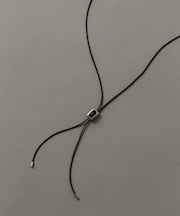 ストーンモチーフループタイネックレス