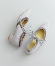 『MADE IN JAPAN』 3センチヒールリボンパンプス