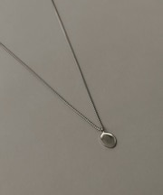 ステンレスオーバルプレートネックレス